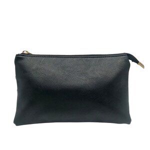 Black Leather Multi Compartment Wallet